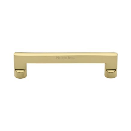 Heritage Brass Cabinet Pull Apollo Design 128mm CTC Polished Brass Finish