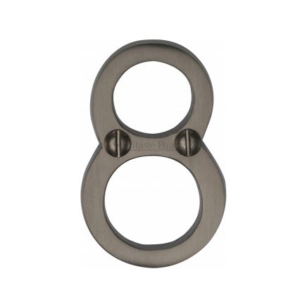 Heritage Brass Numeral 8 Face Fix 51mm (2") Matt Bronze finish