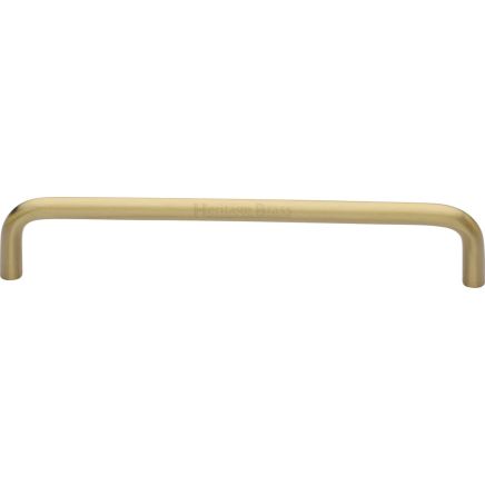 Heritage Brass Cabinet Pull Wire Design 160mm CTC Satin Brass Finish