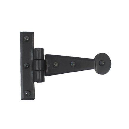 Black 4" Penny End T Hinge (pair)