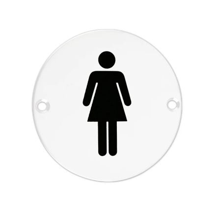 Zoo Hardware Sex Symbol - Female - 76mm dia - White