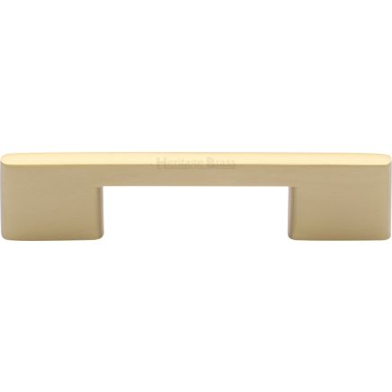 Heritage Brass Cabinet Pull Victorian Design 96mm CTC Satin Brass finish