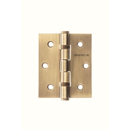 Atlantic Ball Bearing Hinges 3" x 2.5" x 2.5mm - Matt Antique Brass (Pair)