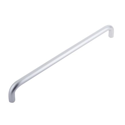 Aluminium 19mm D Shape Pull Handle Bolt Through Fixing F2 Finish 425x19mm Satin Anodised Aluminium - By Frelan Hardware - SAA153