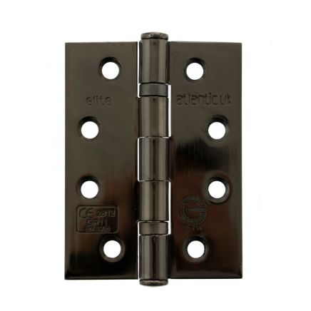 Atlantic Ball Bearing Hinges Grade 11 Fire Rated 4" x 3" x 2.5mm - Black Nickel (Pair)