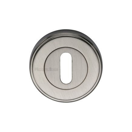 Heritage Brass Key Escutcheon Satin Nickel finish