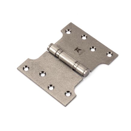 Pewter 4" x 3" x 5" Parliament Hinge (pair) ss