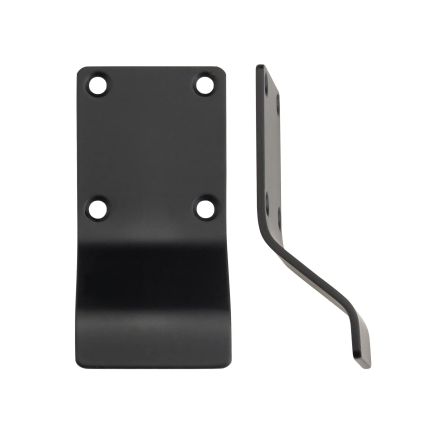 Zoo Hardware Cylinder Latch Pull - Blank Profile - 88mm x 43mm - Powder Coat Black