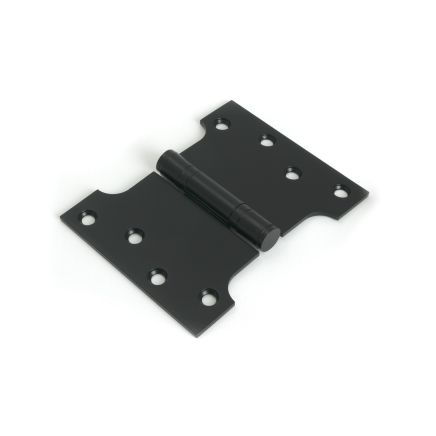 Black 4" x 3" x 5" Parliament Hinge (pair) ss