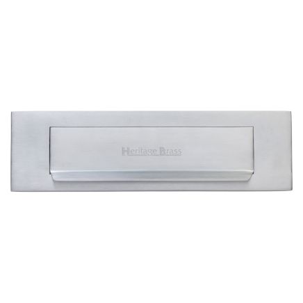 Heritage Brass Gravity Letterplate Satin Chrome finish