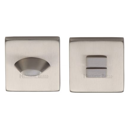 Heritage Brass Square Thumbturn & Emergency Release Satin Nickel finish