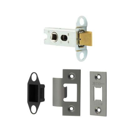 Jedo Heavy Duty Tubular Latches - 45 Degree Short Travel 64mm Gun Metal - By Frelan Hardware - JL-HDT64GM