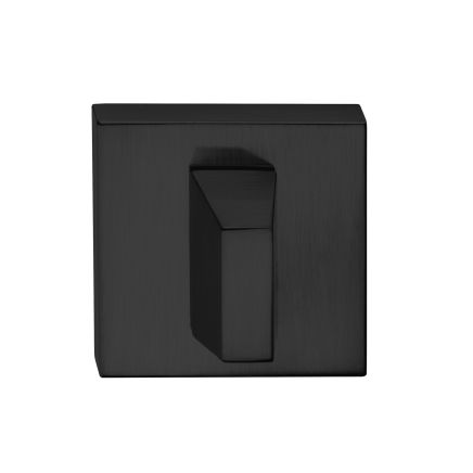 Tupai Rapido Curva/QuadraLine WC Turn on Square Rose (bolt through fixing only) - Pearl Black