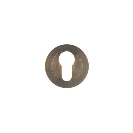 Zoo Hardware Euro Profile Escutcheon - Antique Brass