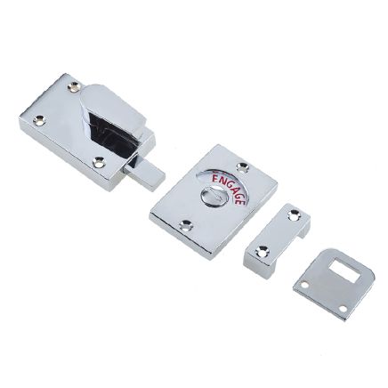 Jedo Bathroom Indicator Bolt 61x42mm 61x42mm Polished Chrome - By Frelan Hardware - JV2662PC