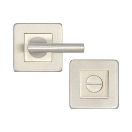 JSS356 Satin Stainless Steel Square Easy Turn & Release - By Frelan Hardware - JSS356