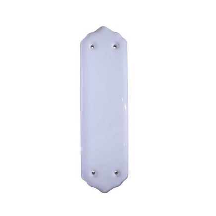 Jedo Porcelain Fingerplates White - By Frelan Hardware - JC11