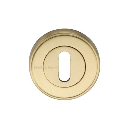 Heritage Brass Key Escutcheon Satin Brass finish