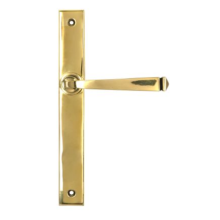 Polished Brass Avon Slimline Lever Espag. Latch Set