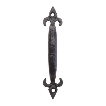 Zoo Hardware Fleur de Lys Pull Handle - 6" - Black