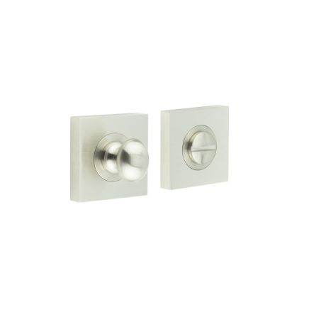 Burlington Turns & Releases Inner 1 Square Plain Rose Satin Nickel - By Frelan Hardware - BUR-80SN-150SN