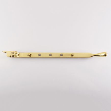 Bulb End Casement Stay - Polished Brass