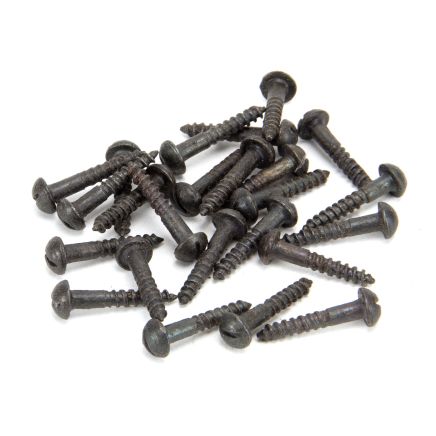 Beeswax 8x1" Round Head Screws (25)