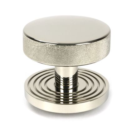 Polished Nickel Brompton Centre Door Knob (Beehive)
