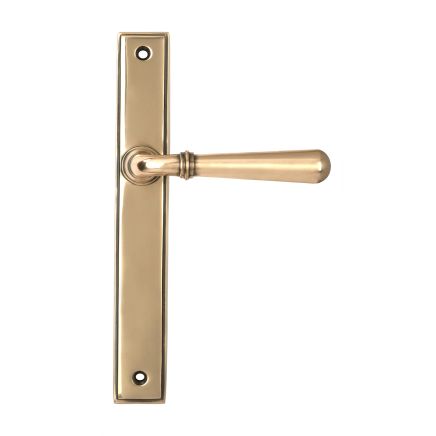 Polished Bronze Newbury Slimline Lever Latch Set