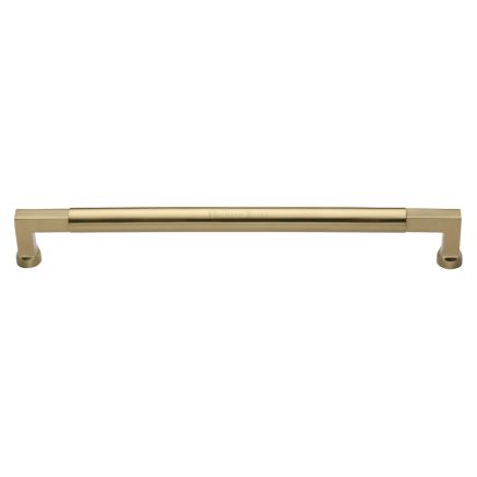 Heritage Brass Door Pull Handle Bauhaus Design 483mm&nbsp;Satin Brass Finish