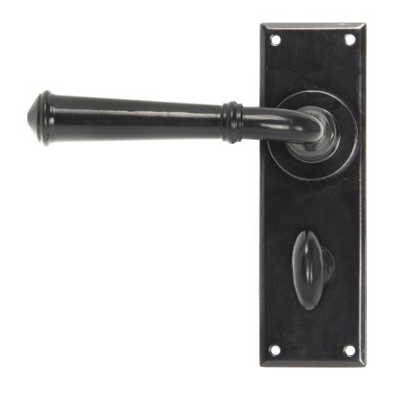 Black Regency Lever Bathroom Set