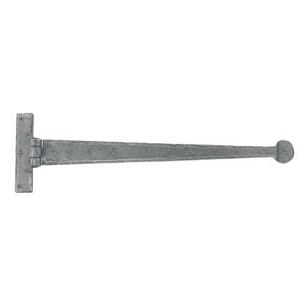 Pewter 18" Penny End T Hinge (pair)