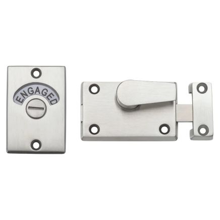 Zoo Hardware Toilet Door Indicator - Stainless Steel