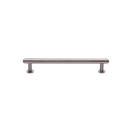 Heritage Brass Cabinet Pull Step Design with 16mm Rose 96mm CTC Satin Nickel finish