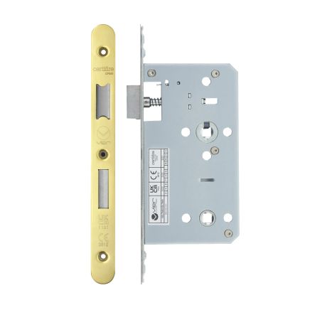 Zoo Hardware 2 Piece - DIN bathroom - 78mm c/c - backset 60mm - Gold