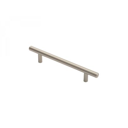 Steel T-Bar Handle 128mm - Satin Nickel