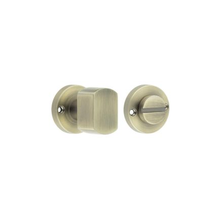 Contemporary Antique Brass Turn & Release for Mortice Knobs - By Frelan Hardware - JV813AB
