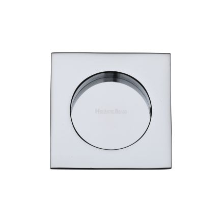 Square Flush Pull 63.5 x 63.5mm Polished Chrome finish