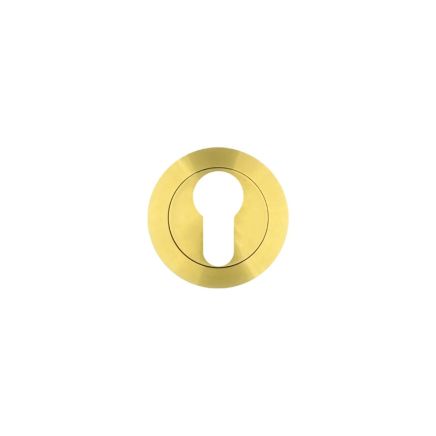 Zoo Hardware Euro Profile Escutcheon - PVD Satin Brass