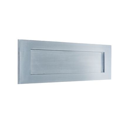 Jedo Plain Letterplates 305x100mm Satin Chrome - By Frelan Hardware - JV36ASC