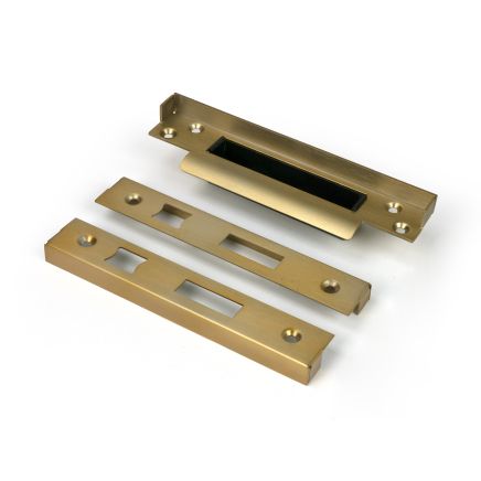 Satin Brass ½" Rebate Kit for Sash Lock