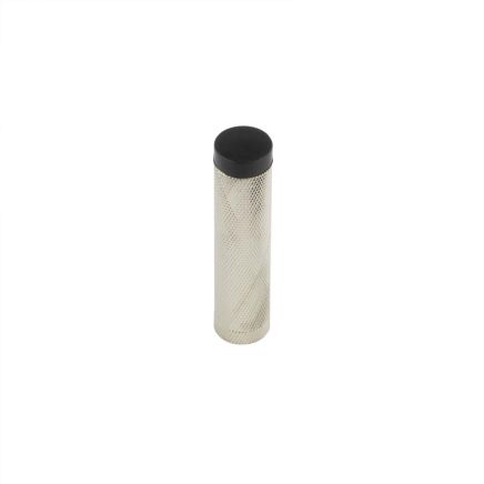Burlington Knurled Wall Mounted Doorstops No Rose Polished Nickel - By Frelan Hardware - BUR968PN