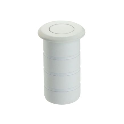 Zoo Hardware Dust Socket for Flush Bolts - Concrete 20mm dia. x 38mm - Powder Coat White