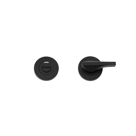 Zoo Hardware Accessible Turn & Indicator Release - Round Rose - Powder Coated Black