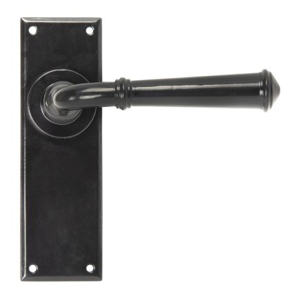 Black Regency Lever Latch Set