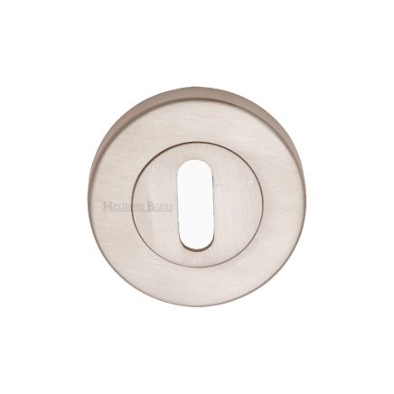 Heritage Brass Key Escutcheon Satin Nickel finish