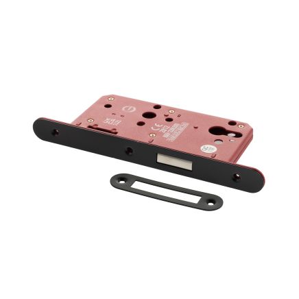 Atlantic DIN Radius Euro Profile Deadlock Double Throw 60mm backset - Matt Black