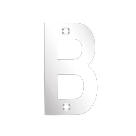Zoo Hardware Letter - B - 75mm - Stainless Steel