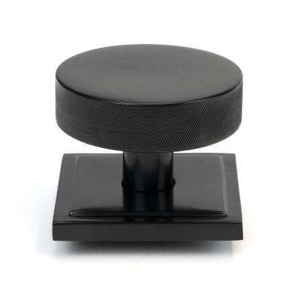 Black Brompton Centre Door Knob (Square)
