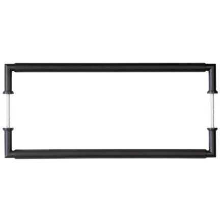 Burlington Piccadilly Pull Handles 425 X 20mm Back to Back Black - By Frelan Hardware - BUR140MBB2B